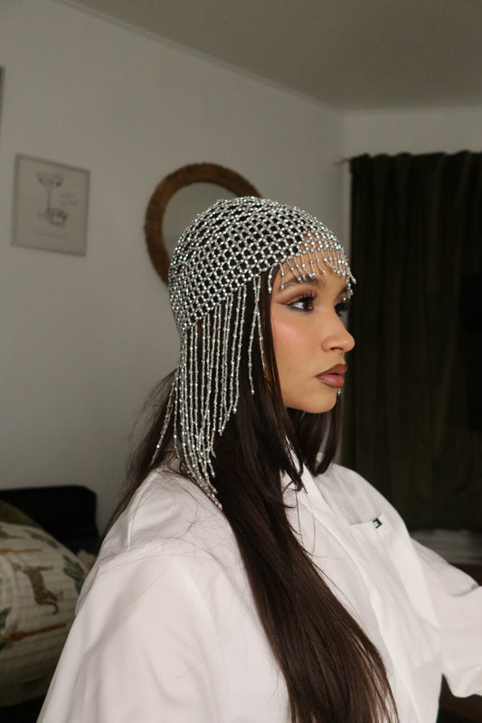 Goddess beaded cap