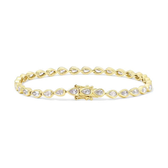 Pear Tennis Bracelet